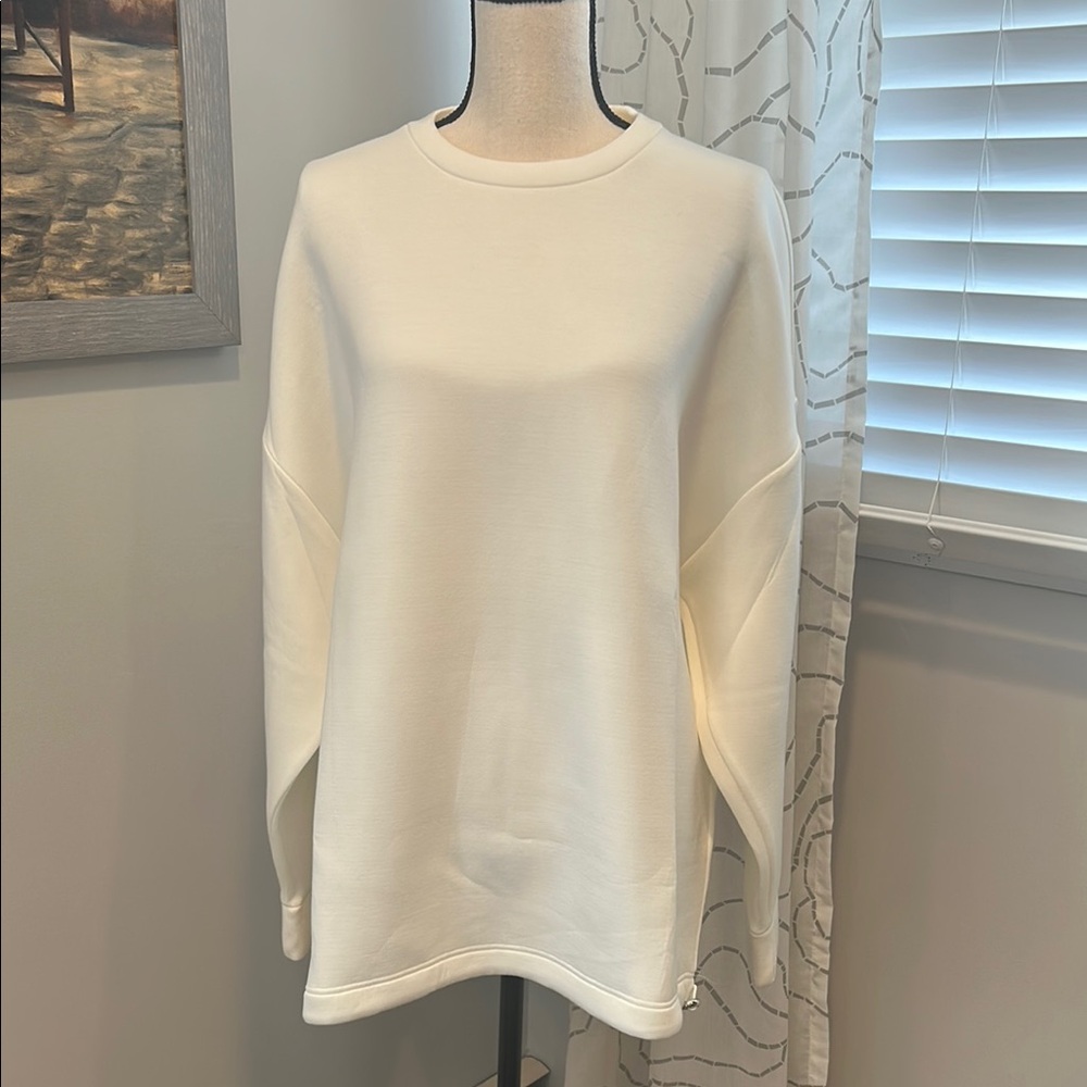 ZARA Cream Long Sleeve Sweatshirt